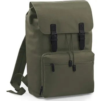 BagBase Batoh na notebook BG 613, vintage, 18l COT520613u0999-olive green UNI Olivová/černá