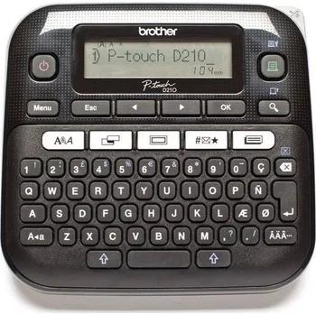 Tiskárna štítků Brother P-touch D210 štítkovač vhodné pro pásky: TZ 3.5 mm, 6 mm, 9 mm, 12 mm