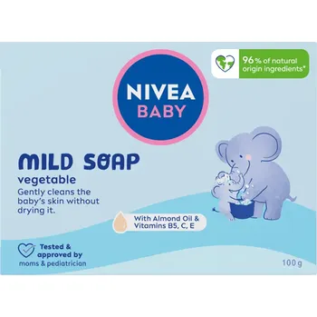 Kosmetika Nivea Baby Jemné Mýdlo MILD 100g