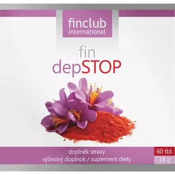 Přírodní produkt Fin DepSTOP 1+1, 120 tablet (Výtažek z šafránu pro duševní rovnováhu - NOVINKA 2024)