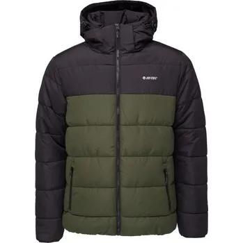 Pánská zimní bunda Hi-Tec SAFI II 2XL Khaki, Černá