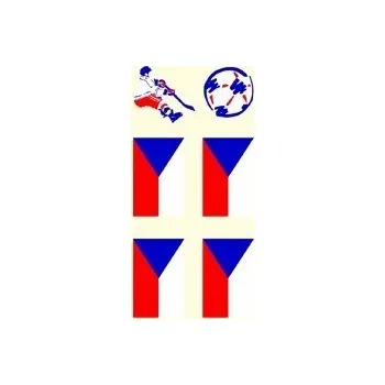 Tetování Tetovací obtisky ČR 4 malé vlajky