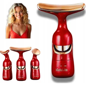 Masážní přístroj MASÁŽNÍ PŘÍSTROJ LIFTING 3v1 NA OBLIČEJ A KRK, VIBRAČNÍ, PROTI VRÁSKÁM, 3 NÁSTAVCE