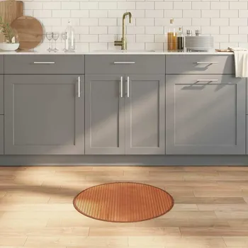 Koberec vidaXL Koberec kulatý 60 cm bambus [376977] Barva: Hnědá