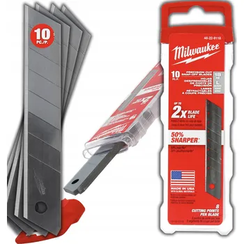 Pracovní nůž Náhradní lámací odlamovací čepele 18 mm, 10 ks, Milwaukee 4932480107