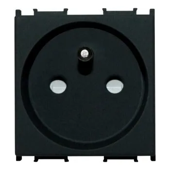 Elektrická zásuvka Elektrická Zásuvka TEM černá podlahová krabice