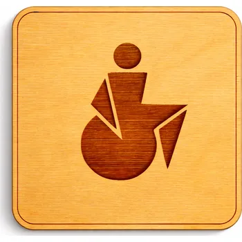 Domovní cedule Orientační cedule na dveře Typ cedulky: WC postižení