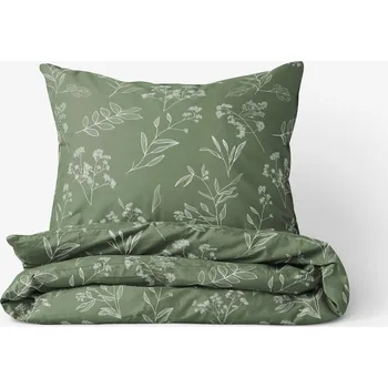 Povlečení Bavlněné povlečení - Bylinkové lístky 140 x 200 a 70 x 90 cm