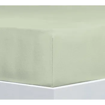 Prostěradlo Florella Prostěradlo Solit Jersey Pastell Gruen, 90-100x200 cm - loznice21.cz