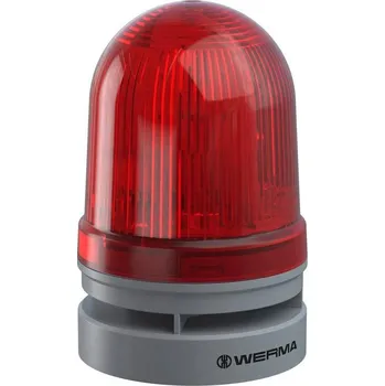 Poplachová siréna Werma Signaltechnik signální osvětlení Midi TwinFLASH Combi 115-230VAC RD 461.120.60 červená 230 V/AC 110 dB