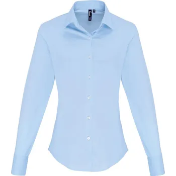 Pánská košile Premier Košile PR 344, popelínová, dlouhý rukáv, dámská COT39034457300-pale blue Modrá světlá XS