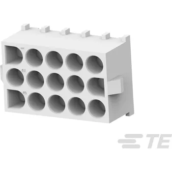 Elektrický konektor TE Connectivity MATE-N-LOK zásuvkový konektor do DPS 15, rozteč 6.35 mm, 643430-1, 1 ks