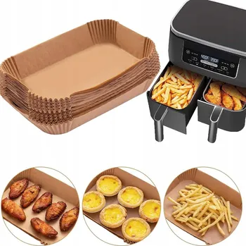 Pečicí papír 255 KS PAPÍRU NA PEČENÍ VLOŽKY DO HORKOVZDUŠNÉ FRITÉZY AIR FRYER 20,5x14 cm