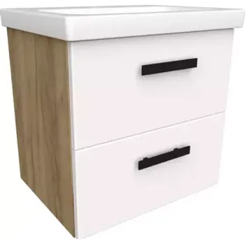 Koupelnový nábytek Skříňka s umyvadlem Songa 50 bílý/dub