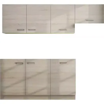 Kuchyňská linka Kuchyňská linka Ewa 180cm Dub Lanýž Bez Pracovní Deskou