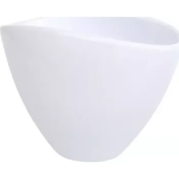 Obal na květináč Obal na rostliny oválný 18cm bílý