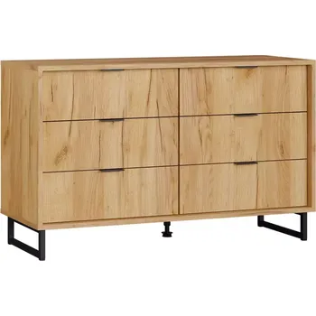 Komoda Komoda Konor 120 6s Dub Craft Gold