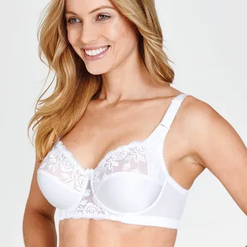 Podprsenka Miss Mary Of Sweden Podprsenka s výšivkou Rose pro zesílené stažení, s kosticemi bílá 90D