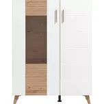 Vitrína Bretagna 2K artisan/bílá 11012056