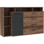 Komoda Jacky 153cm Dub Ušlechtilý / Černá