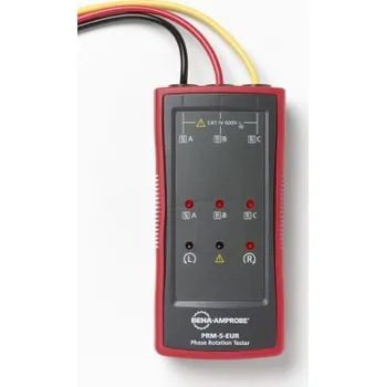 Zkoušečka Tester sledu fází Zkušební vodič 16 Hz, typ displeje: LED 400 Hz 700V, číslo modelu: PRM-5-EUR Beha-Amprobe