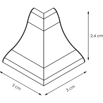 Kuchyňská skříňka Roh Vnější – Dub Sonoma Lws-048