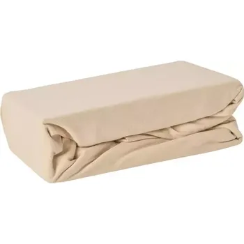 Prostěradlo Jersey prostěradlo s gumičkou 115GSM 160x200 béžová