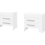 Noční stolek L Cezar 21 Bílý