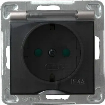 Elektrická zásuvka Elektrická Zásuvka hermetická Ospel stříbrná