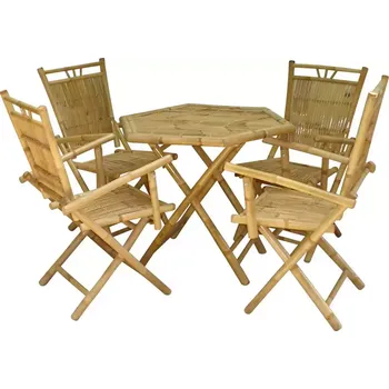 Zahradní sestava Zahradní souprava z bambusu 1+4