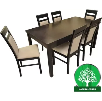 Jídelní set Jídelní set Monia 1+6 Wenge 160x80+40