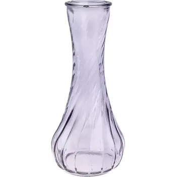 Váza Skleněná váza šedá 15.2cm