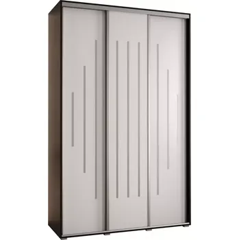 Předsíňová stěna Skříň 45 Canaris 12 180 černá/bílá/silver