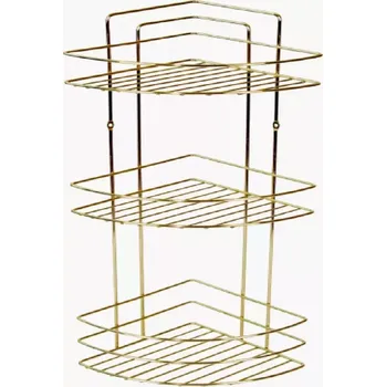 Koupelnový nábytek POLICE DO KOUPELNY ROHOVÁ .3 PATRA. CHROMOVANÁ OCEL.ZLA