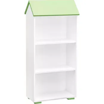 Kancelářská sestava Regál 3P BB02 bílá+zelená