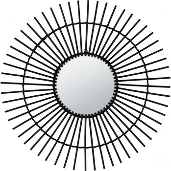 Koupelnový nábytek Nástěnné zrcadlo Birma pr. 50 cm černé