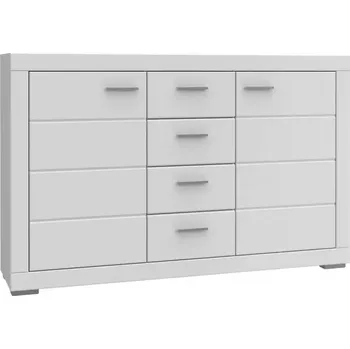 Kancelářská sestava Komoda Snow 2d4s 171cm Bílá Mat