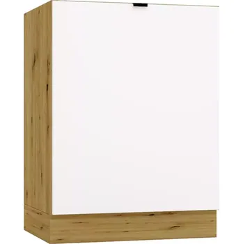 Kuchyňská skříňka Cosmo Gianna D60 P/L bílá alaska/kor. dub artisan
