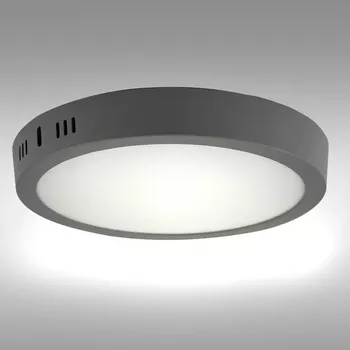 LED podhledové svítidlo RING 24W 4200K KULATÝ SVĚTLE ŠEDÝ