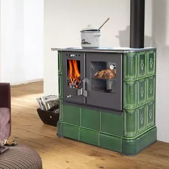 Krbová kamna DOMOFIRE Steyr Sparherd zelená