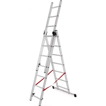 Žebřík Hliníkový žebřík 3 x 7 příček, do 150 kg