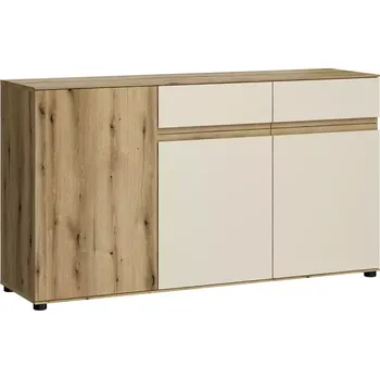 Kancelářská sestava Komoda Camino 3D2S CMNK 02 dub evoke+cashmere