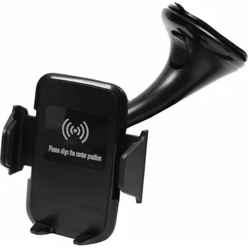 Držák do auta GSM 0948 s bezdrátovým nabíjením černý