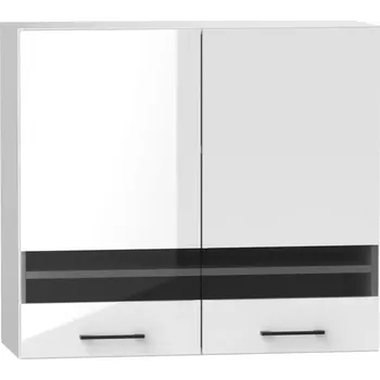 Kuchyňská skříňka Kuchyňská Skříňka Oscar Ws80 bílá lesk/bílá