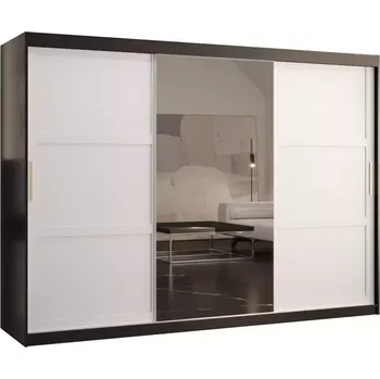 Předsíňová stěna Skříň Amiro 2 250 černý/bílý