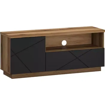 Obývací stěna TV Stolek Orient B 1d1d Dub Delano Temný/Černá