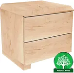 Noční stolek D-form 2x šuplík olše natural