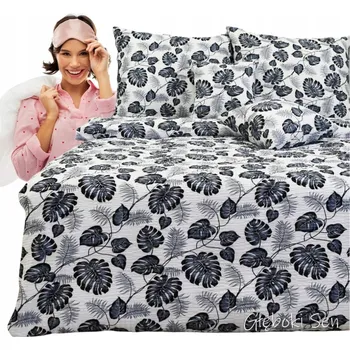Povlečení Krepové Povlečení LUX 100% Bavlna 140 x 200 1 x Povlak na polštář Listy Palmy