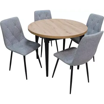 Jídelní set Jídelní set 1+4 Pluto artisan/černá