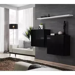 Komoda+Polica Switch Sb I Černá/Bílý